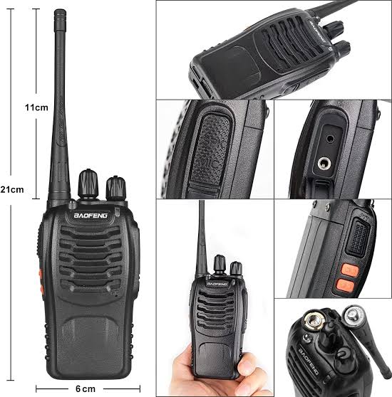 RADIOS WALKIE TALKIE BF-888S RECARGABLES