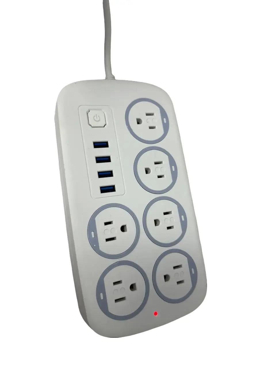 6 TOMA CORRIENTE MULTICONTACTOS + USB