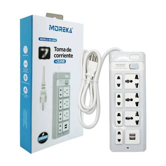 7 TOMA CORRIENTES MULTICONTAC+ 2 USB-A