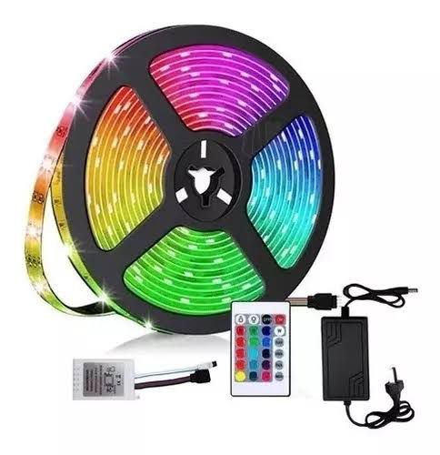 CARRETE TIRA LED RBG 5M CON CONTROL