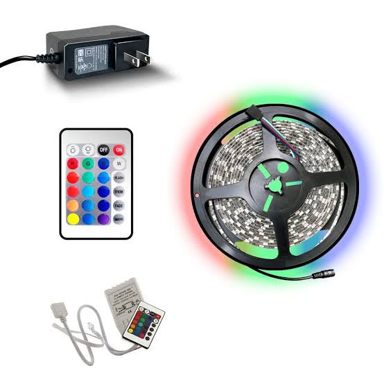 CARRETE TIRA LED RBG 5M CON CONTROL