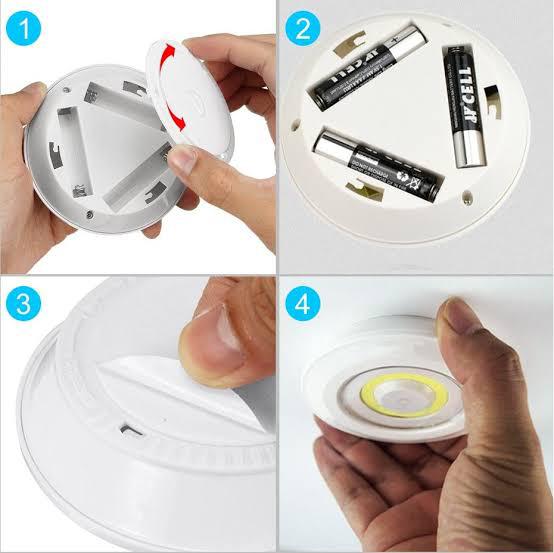 SET DE 3 LUCES LED CON CONTROL REMOTO