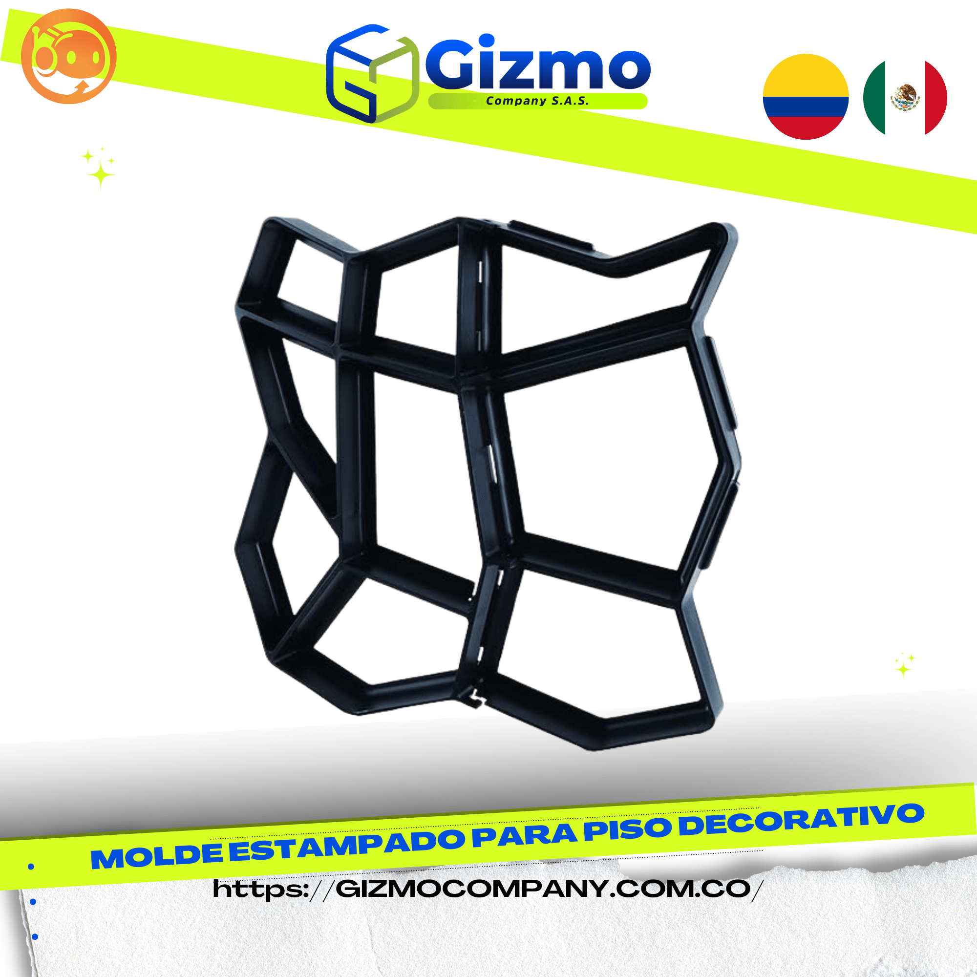 Molde Estampado para Piso Decorativo