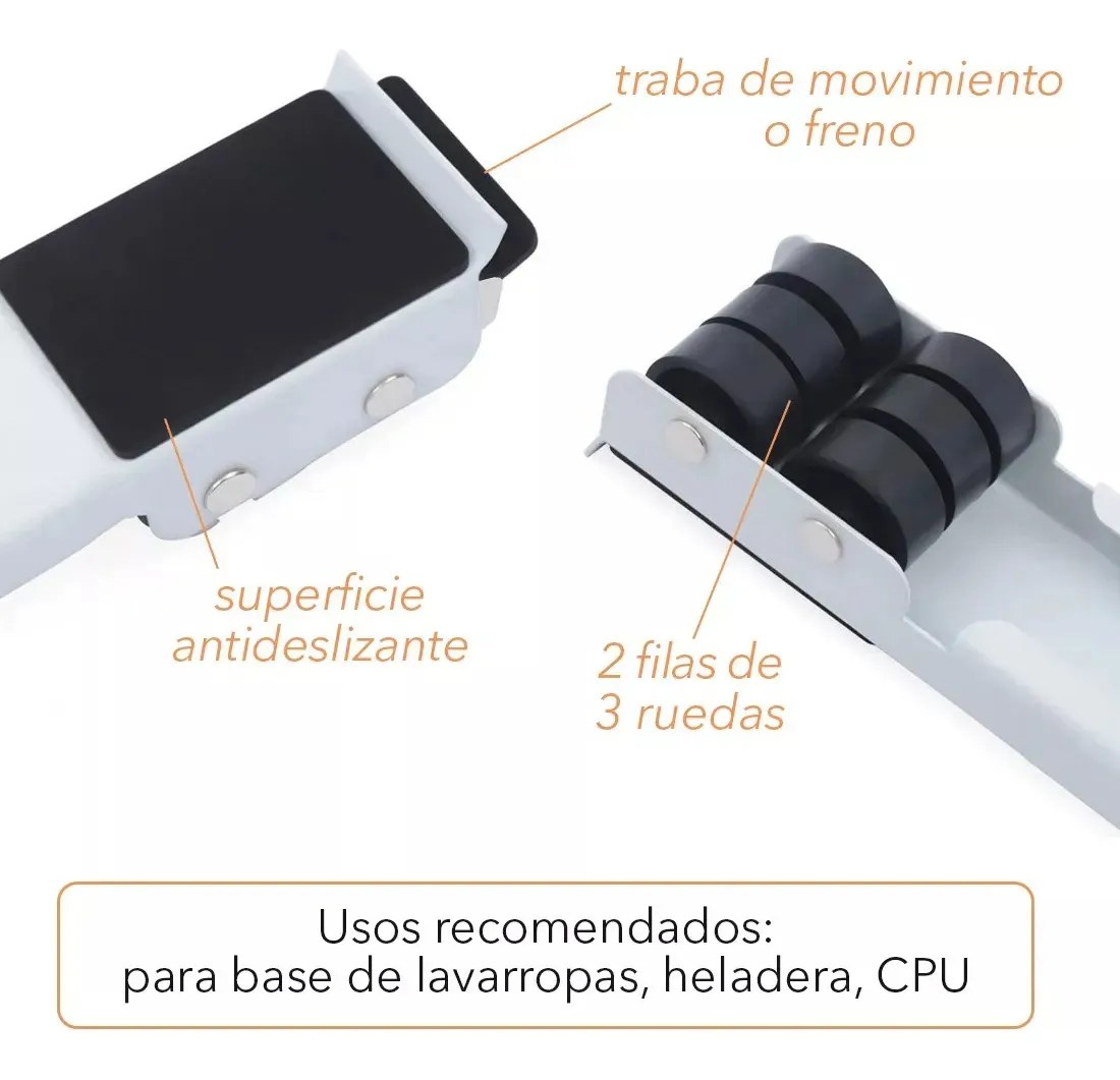 Rodillos Ajustables para Electrodemestic