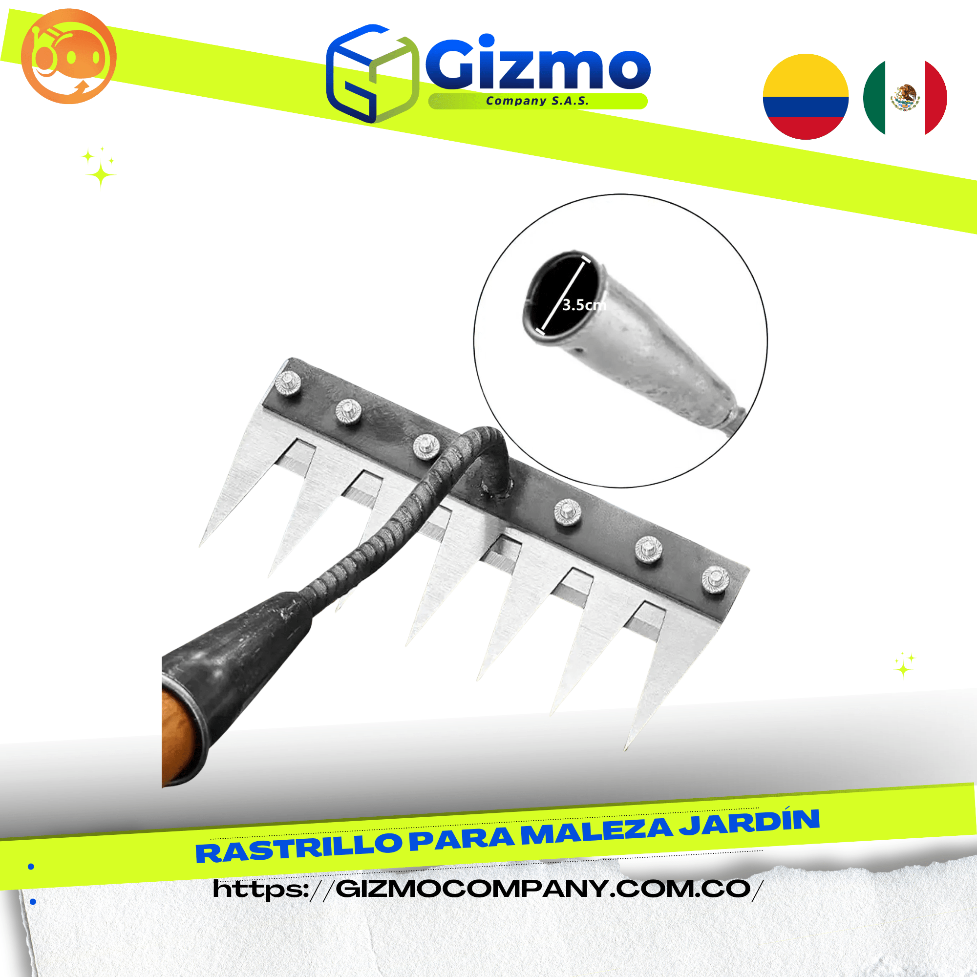 Rastrillo para Maleza Jardín