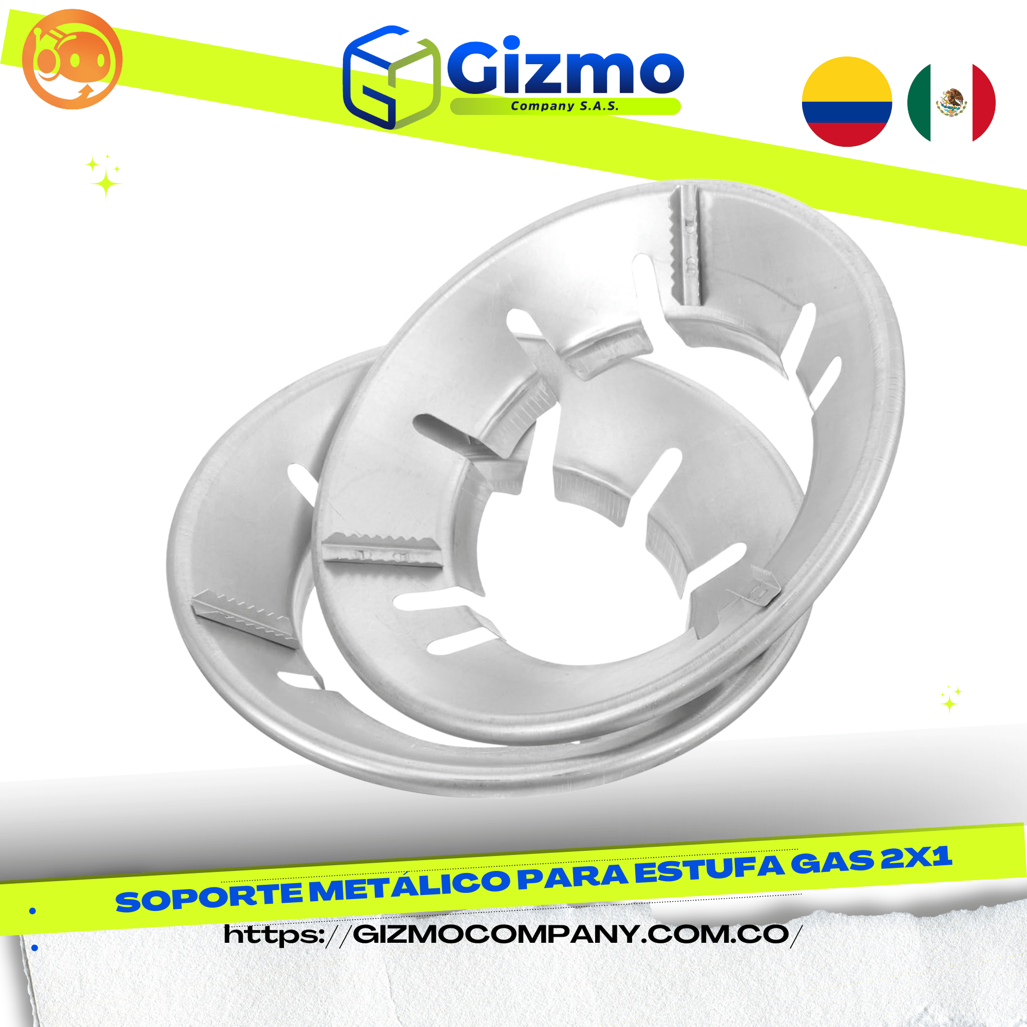 Soporte Metálico Para Estufa Gas