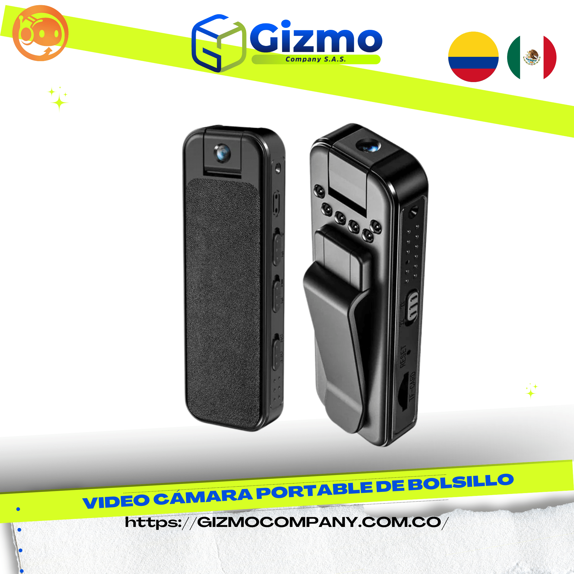 Video Cámara Portable De Bolsillo