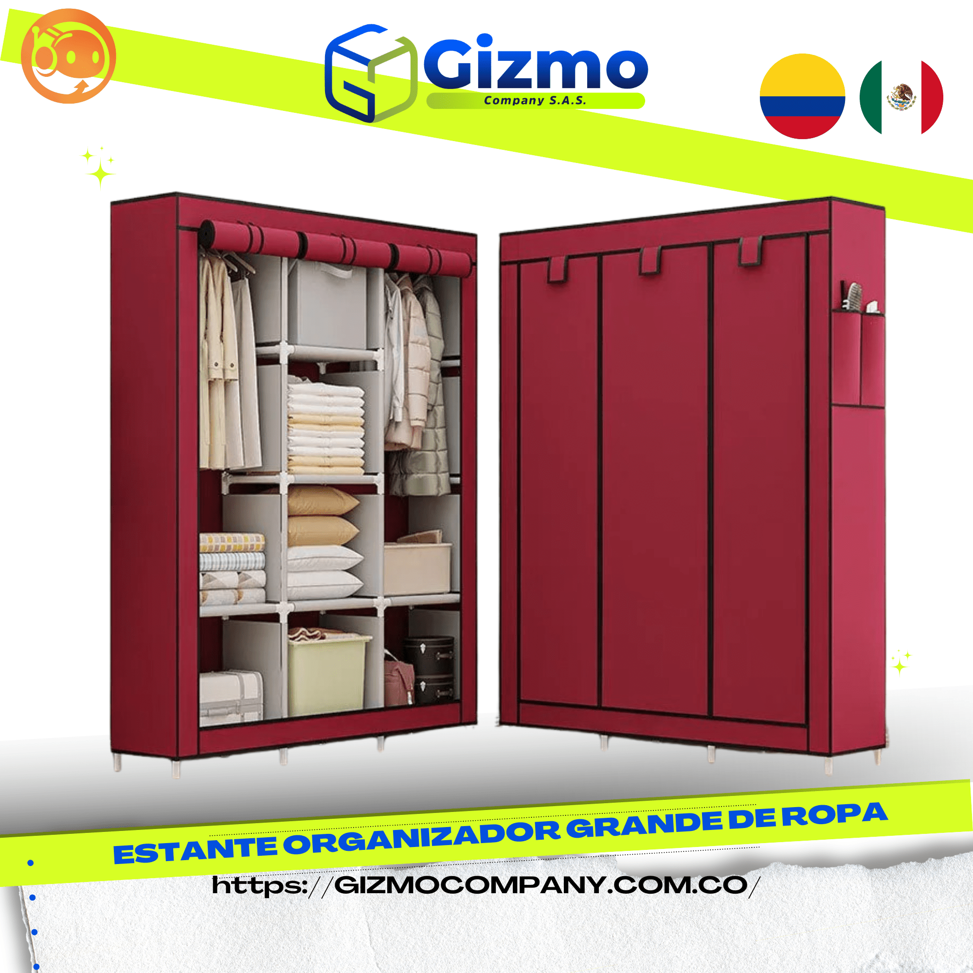 Estante Organizador Grande De Ropa