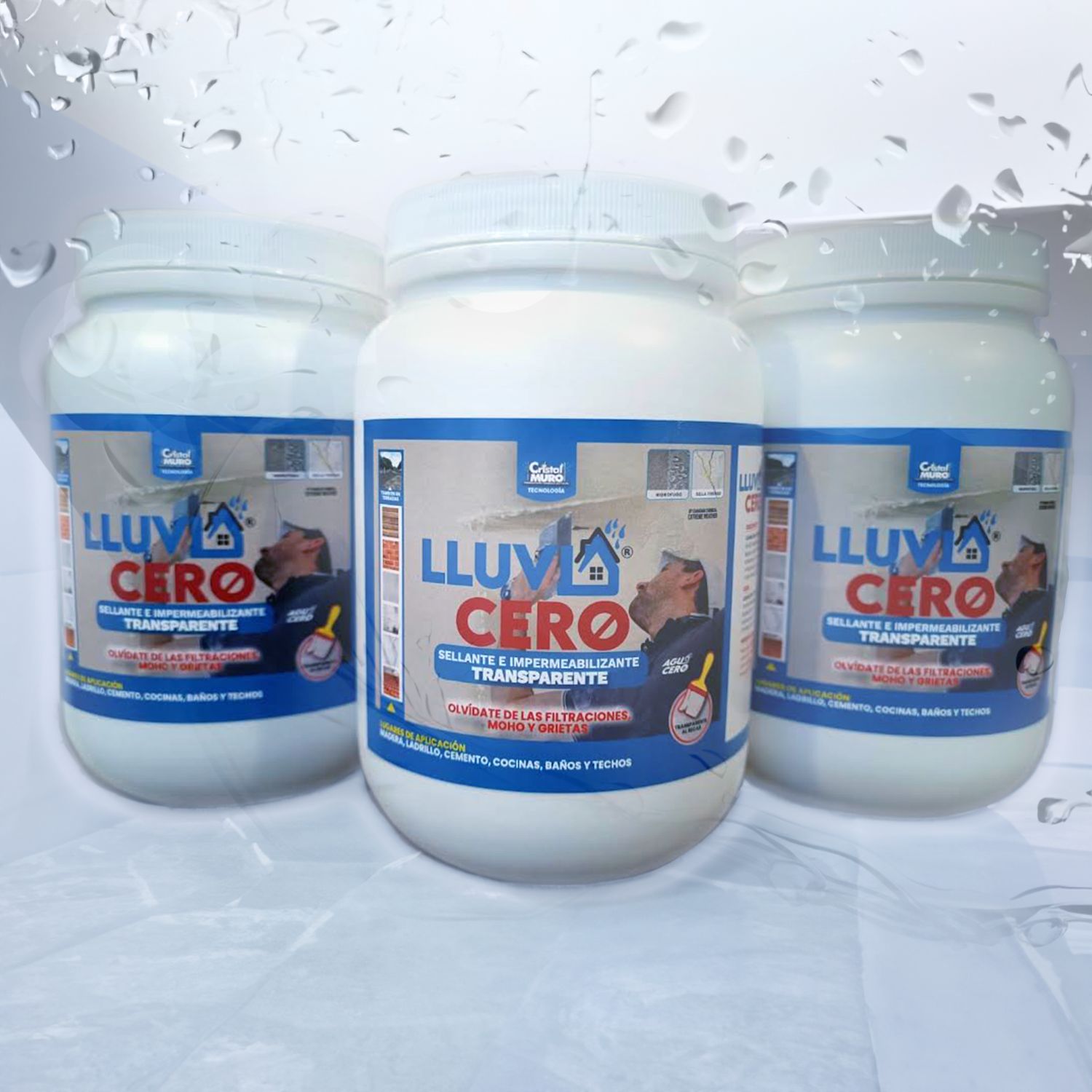 Lluvia Cero pack 3 x 1000 ml + 1 x 500ml