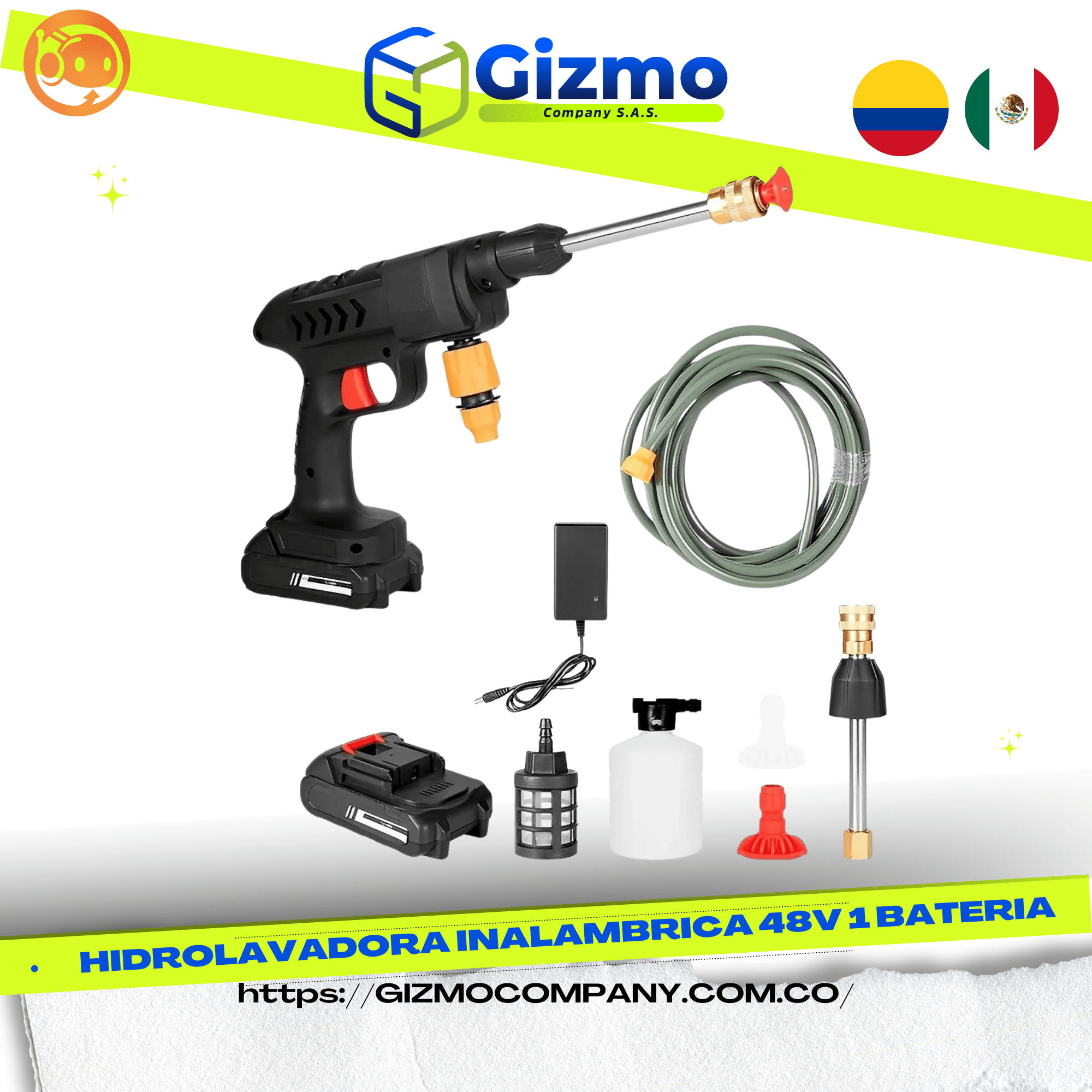 Hidrolavadora Inalambrica 48V 1 Bateria