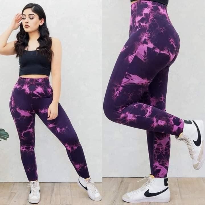 Leggins talla Grande Morado