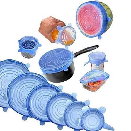 Seis Tapas Redondas de Silicon
