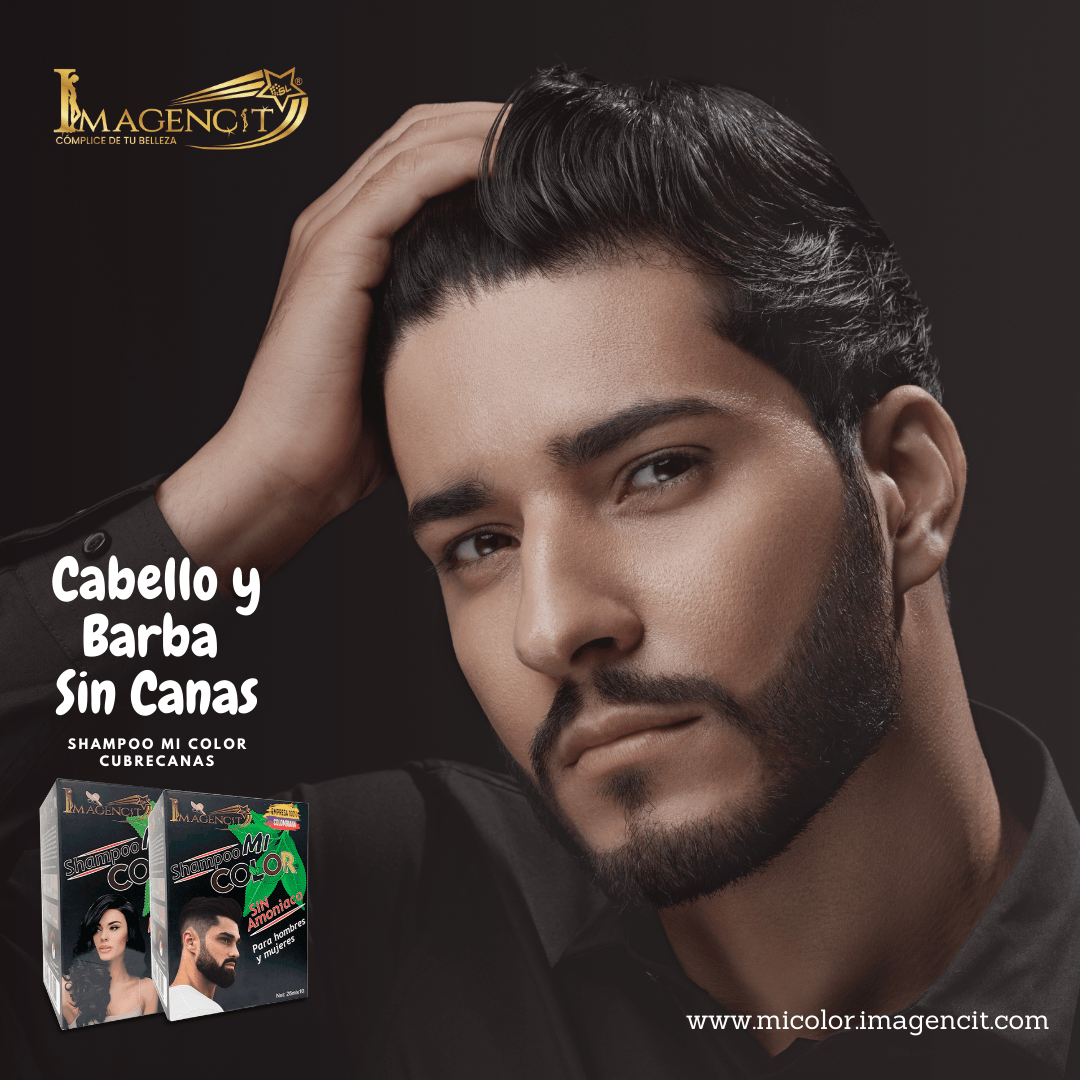 3 pack Shampoo Cubrecanas Mi color negro