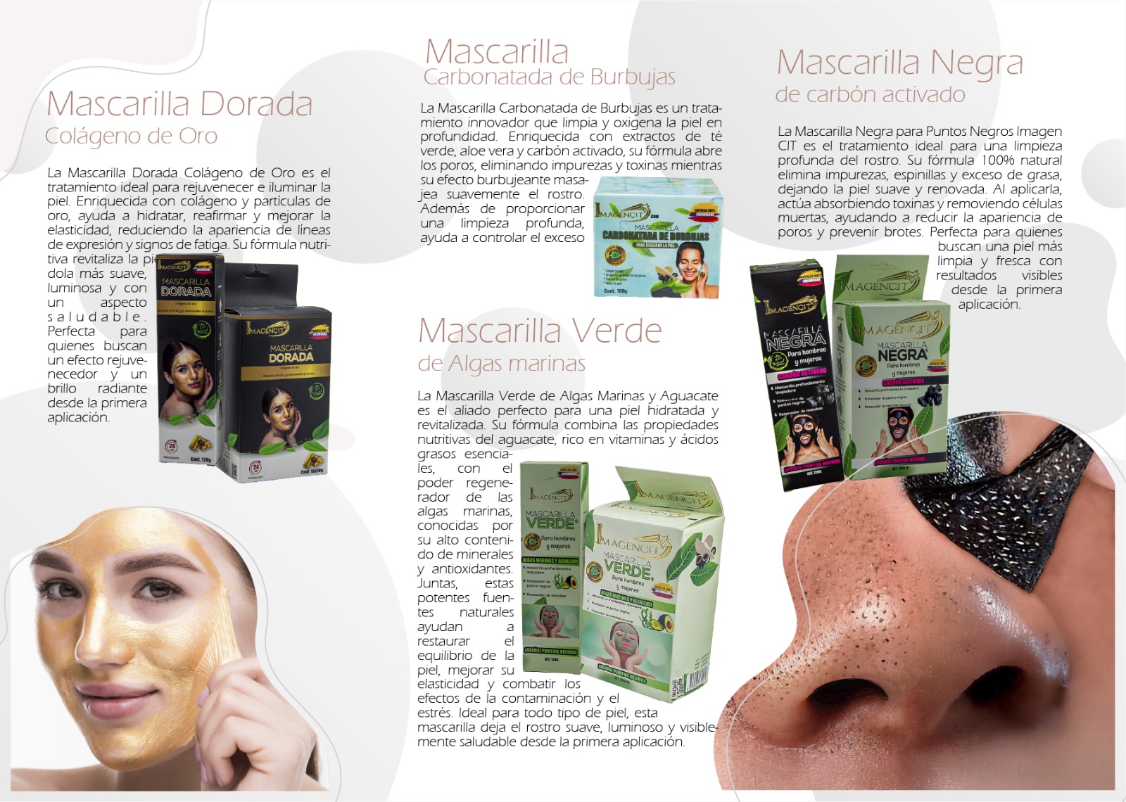 3Pack Mascarilla-Dorada/Verde/puntos tub