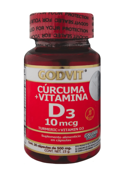 Suplemento Curcuma + D3 Cofepris 30 Cp