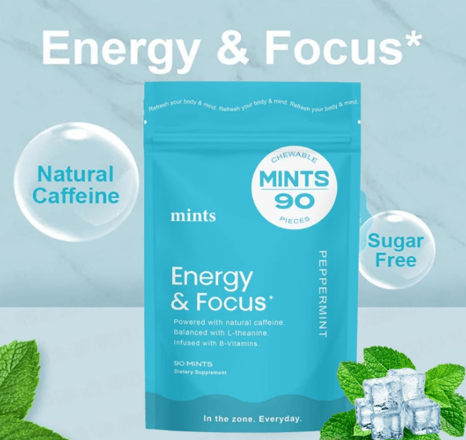 Mentas De Cafeína Energy & Focus 90 cap