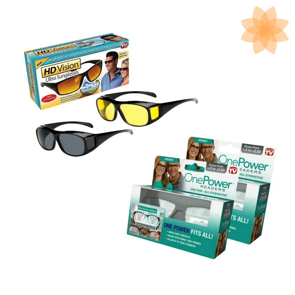 2XLENTES ONE POWER + GAFAS 2×1 HD VISION