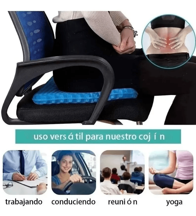 Cojin Gel Silicon Ergonómico Asiento