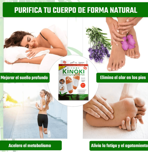 10 parches KINOKI desintoxicantes