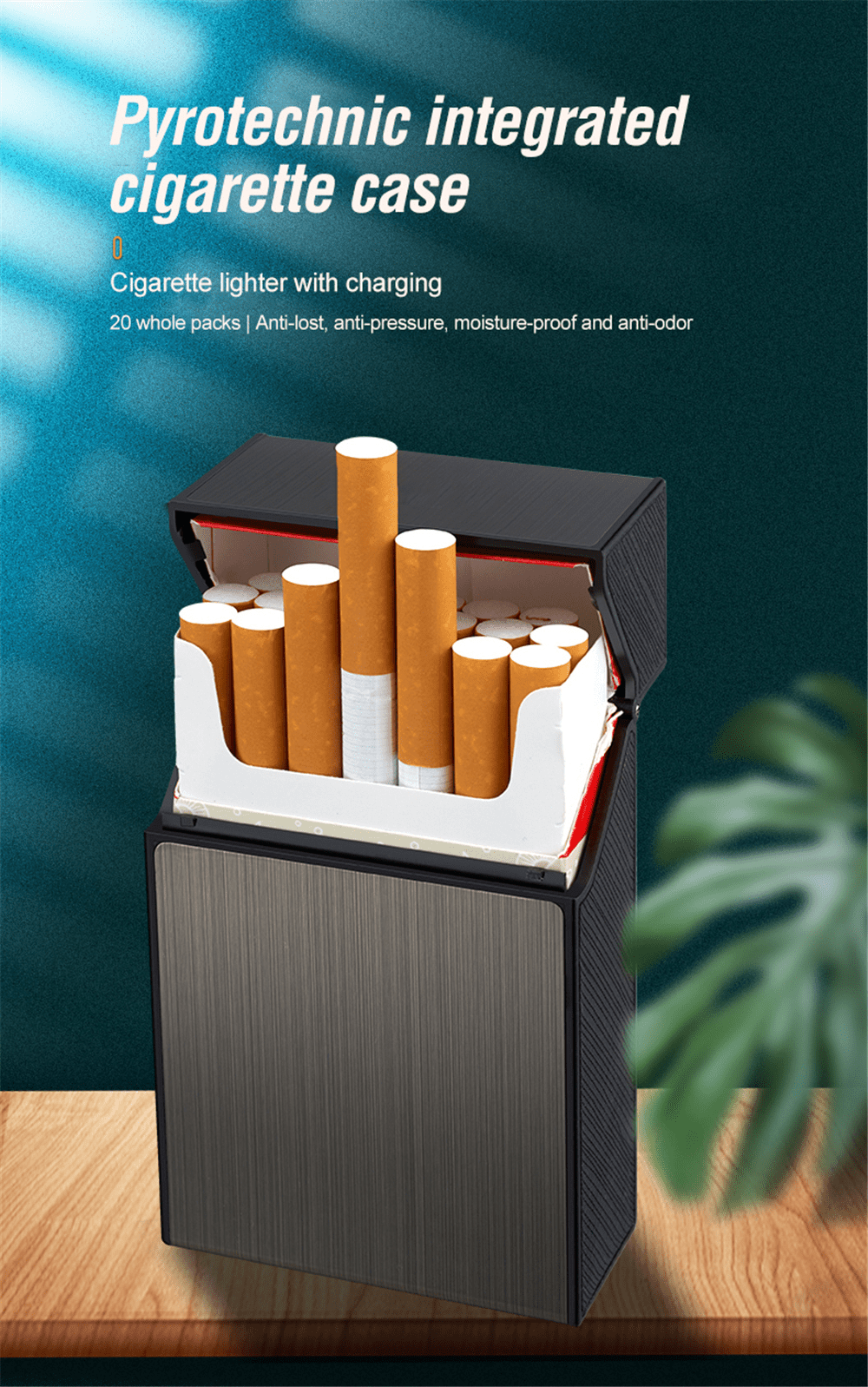 CIGARRERA CON ENCENDEDOR