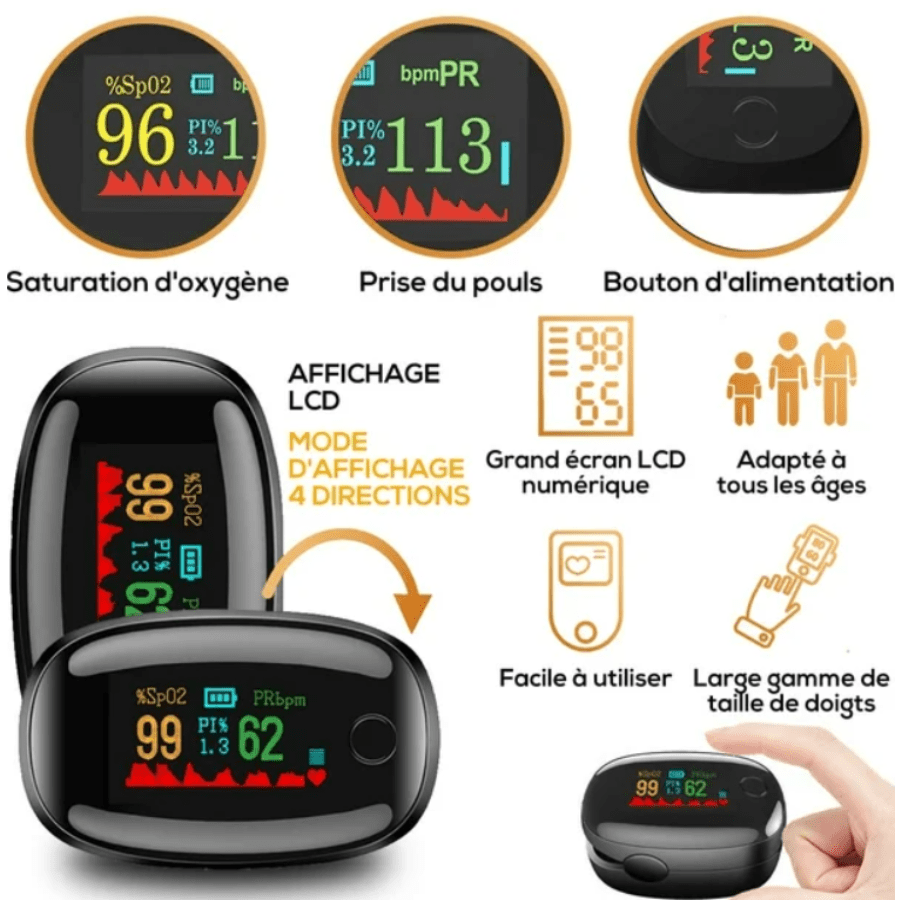 Promo Oximetro Pulso Dedo Médico Pulso