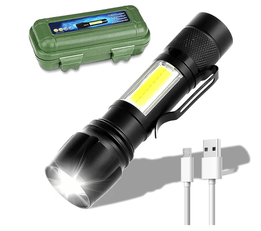 Lampara Tactica Recargable Usb Linterna