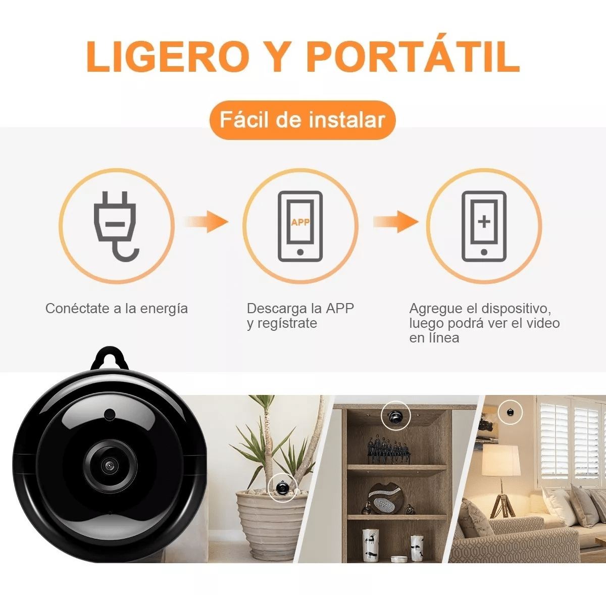Mini Camara IP Wifi Deteccion Movimiento