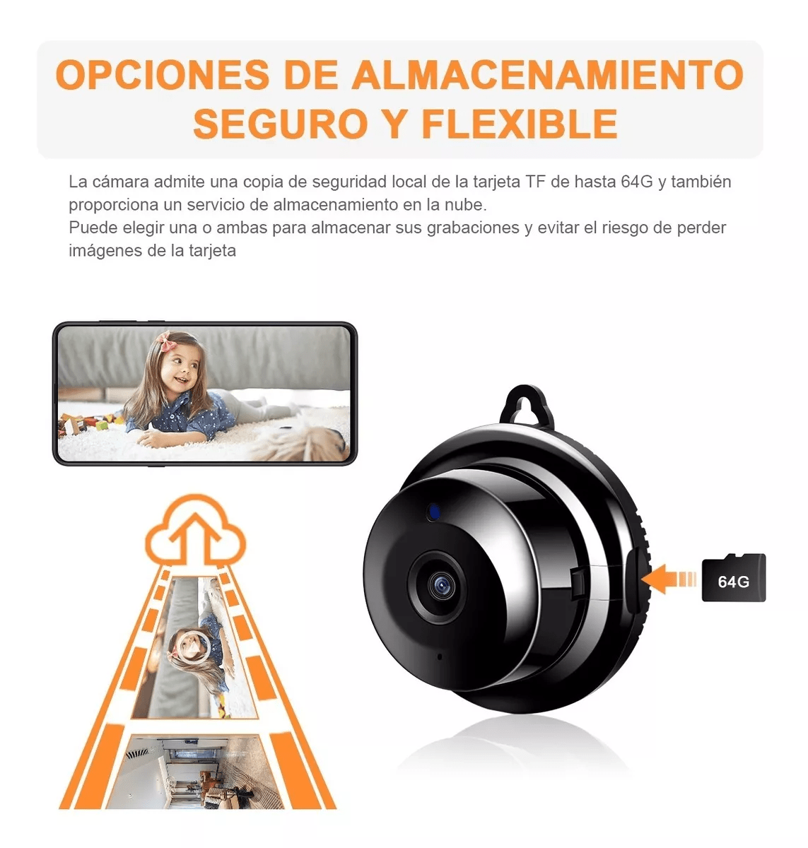 Mini Camara IP Wifi Deteccion Movimiento