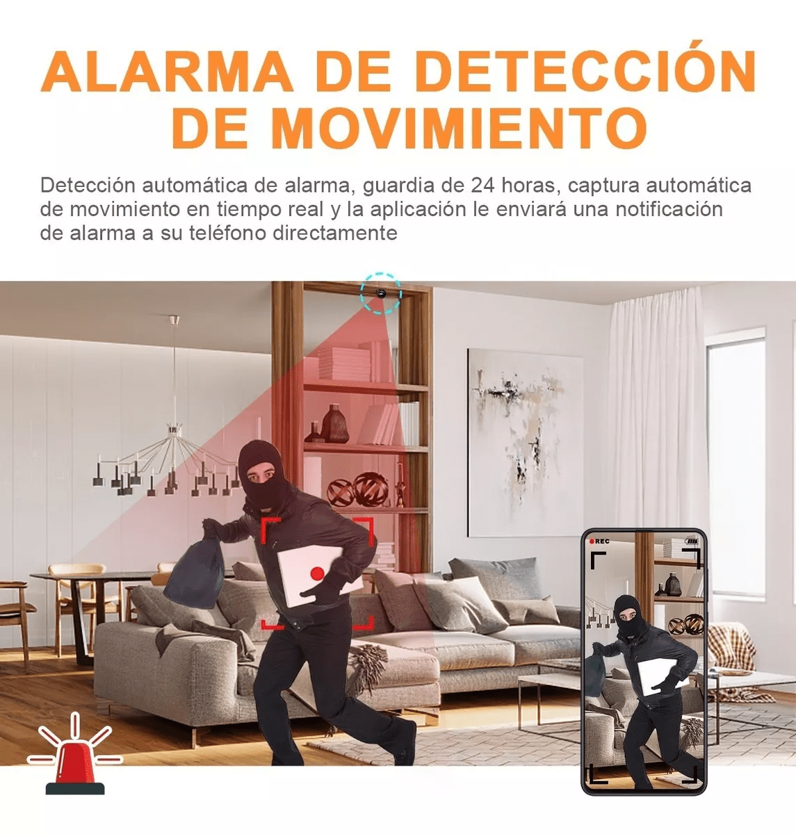 Mini Camara IP Wifi Deteccion Movimiento
