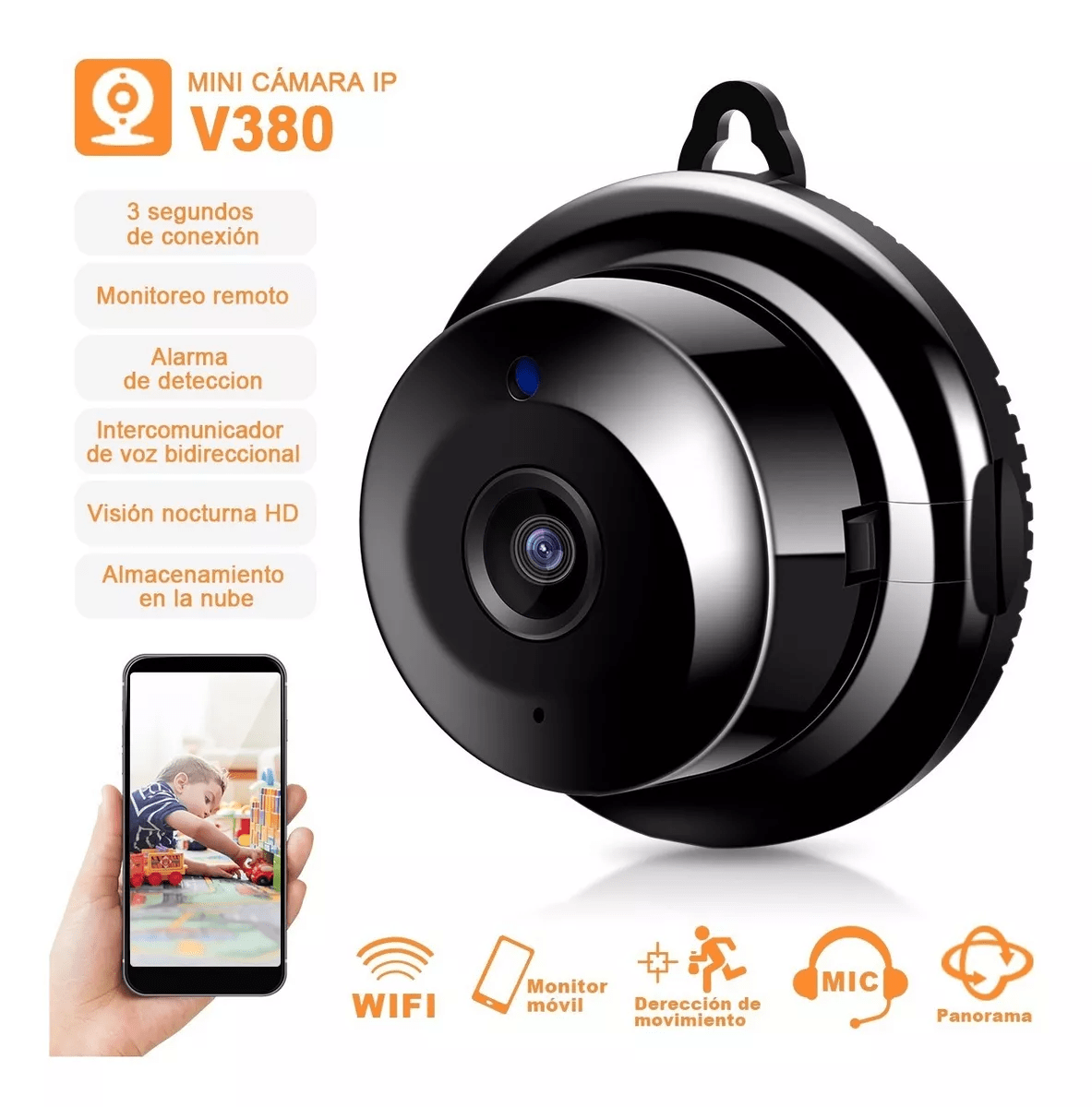 Mini Camara IP Wifi Deteccion Movimiento