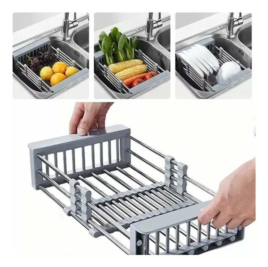 Escurridor Acero Ajustable Tarja