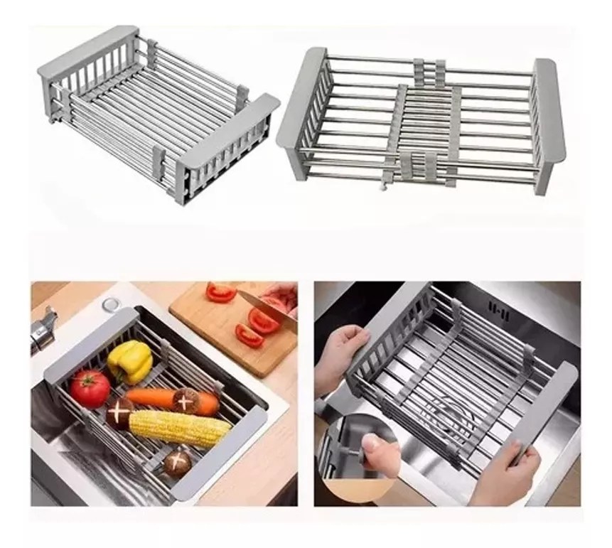 Escurridor Acero Ajustable Tarja