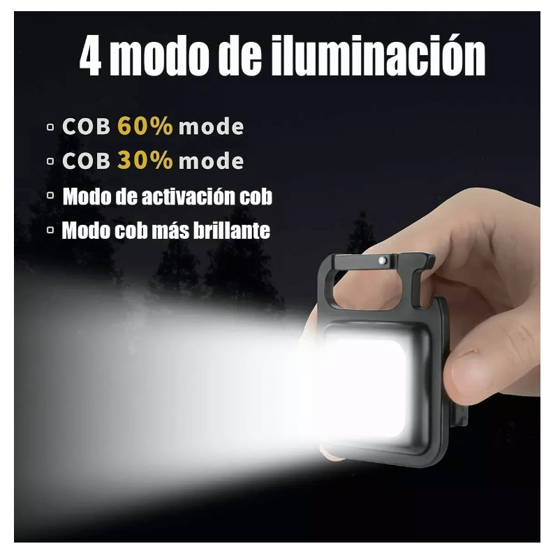 Lampara De Mano Mini Linterna Llavero