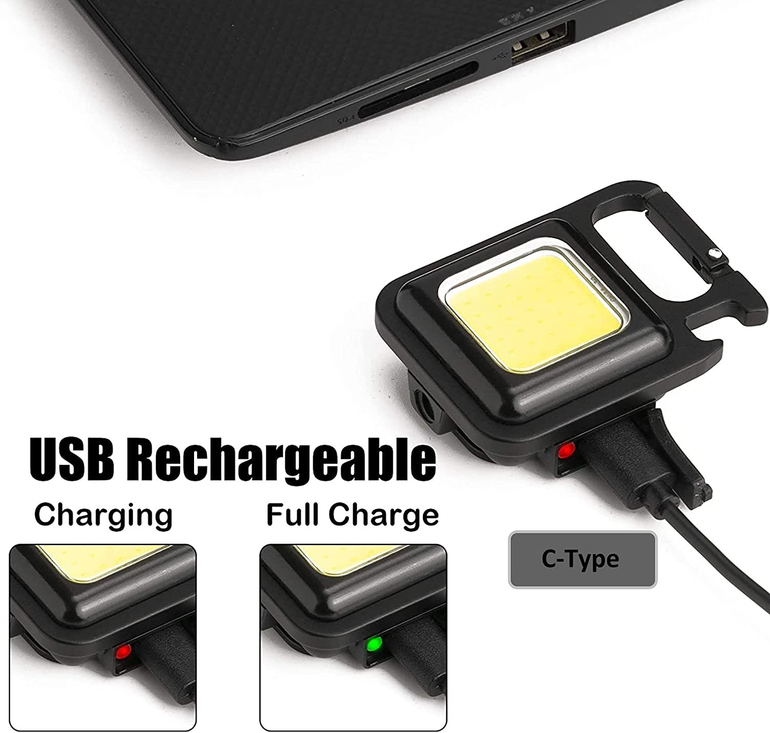 Mini Linterna Multiusos Recargable