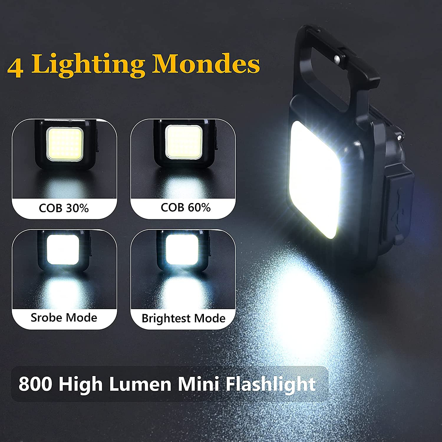 Mini Linterna Multiusos Recargable
