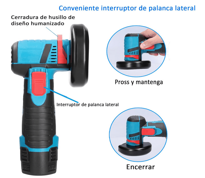 Kit Amoladora Esmeril Angular 2 Baterias