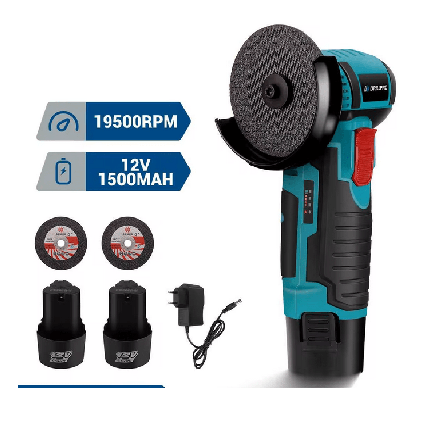 Kit Amoladora Esmeril Angular 2 Baterias