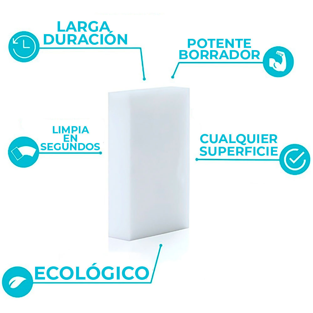 Esponja Magica para Limpieza 10 piezas