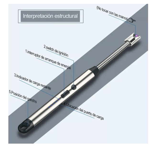 Encendedor Eléctrico Recargable USB