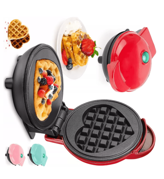 Mini Waflera Para Cocina Forma D Corazon