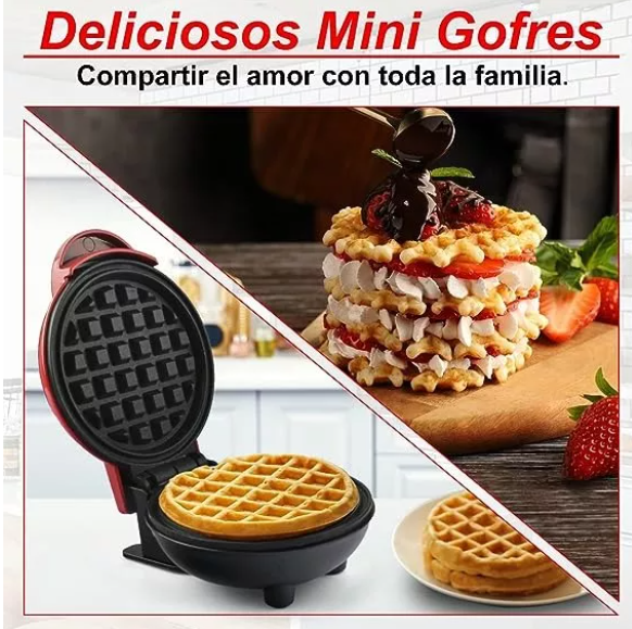 Mini Waflera Para Cocina Forma D Corazon
