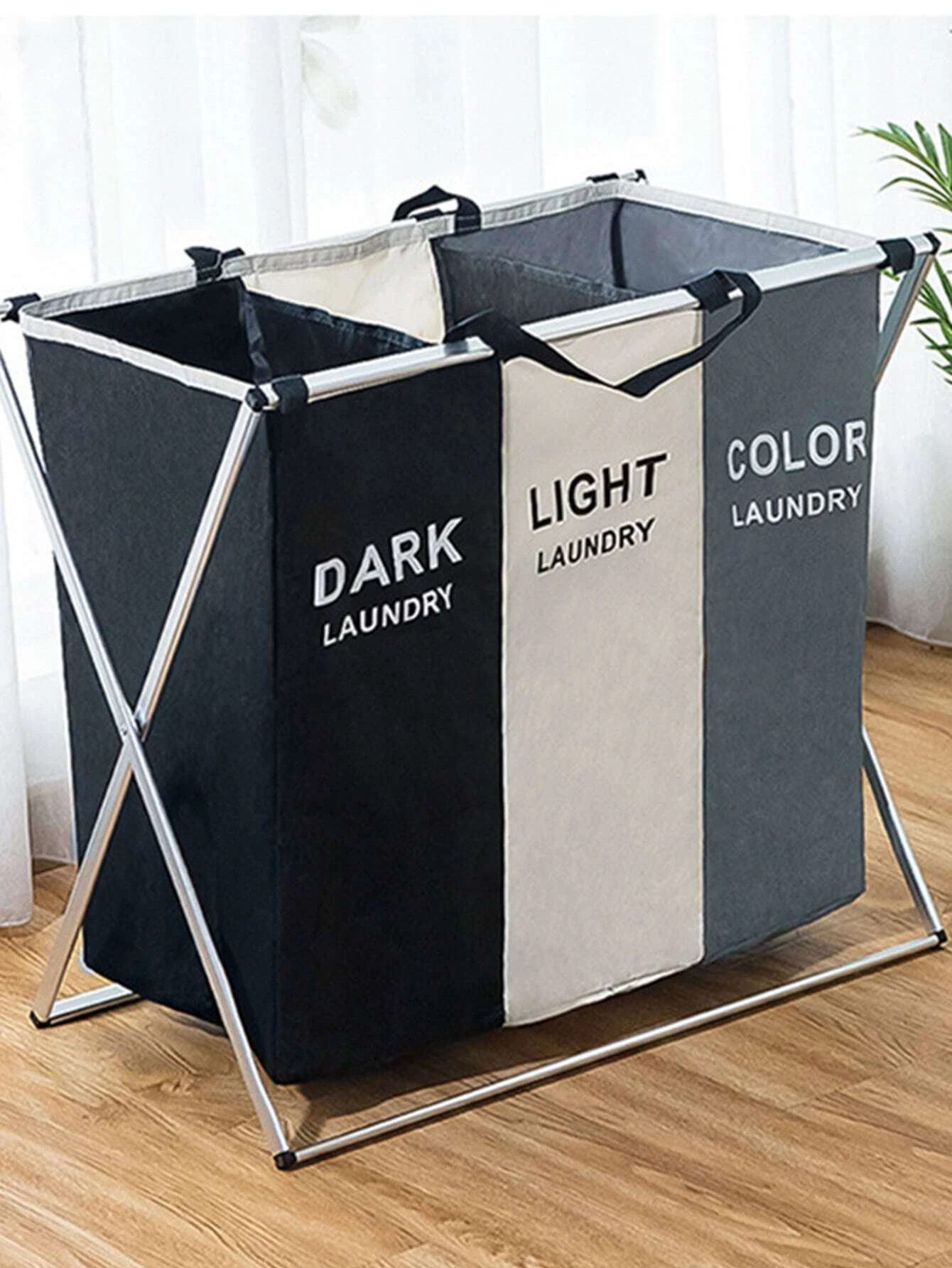 Organizador | Cesto Ropa 3Div| Oferta