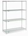 Estantería de alambre cromado, 48″W X 18″D x 54″H