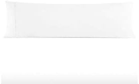 Italian Luxury Funda de almohada corporal, suave funda de almohada larga de microfibra de 21 x 60 pulgadas sin cremallera, se adapta a almohadas de