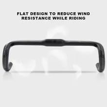 Alfa Pasca Aero – Manillares para bicicleta de carretera de carbono de carreras, manillares de bicicleta, barras de caída livianas, 31.8 UD