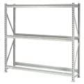 Global Industrial Estante para neumáticos de alta resistencia para arranque de 3 niveles, acero, gris, 96 pulgadas de ancho x 18 pulgadas de