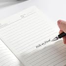 RSRXEDL Cuaderno de escritura con diseño de lobo hecho a mano, encuadernado en cuero, regalo de lobo para mujeres, hombres, amantes del lobo (lobo)