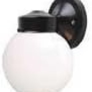 F4601-31 Aplique de pared para exteriores con cristal opal, acabado negro F4601-31 Aplique de pared para exteriores con cristal opal, acabado negro