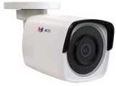 ACTI Corporation A310 4MP Adaptive IR, Extreme WDR, SLLS, Red Outdoor Mini Bullet Camera f2.0.315 in Apertura F1.6 Lente fija, conexión RJ45