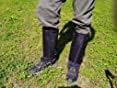 HUNTARMOR Polainas de serpiente, protectores de piernas impermeables para caza, polaina ajustable para las piernas, protección contra mordeduras de